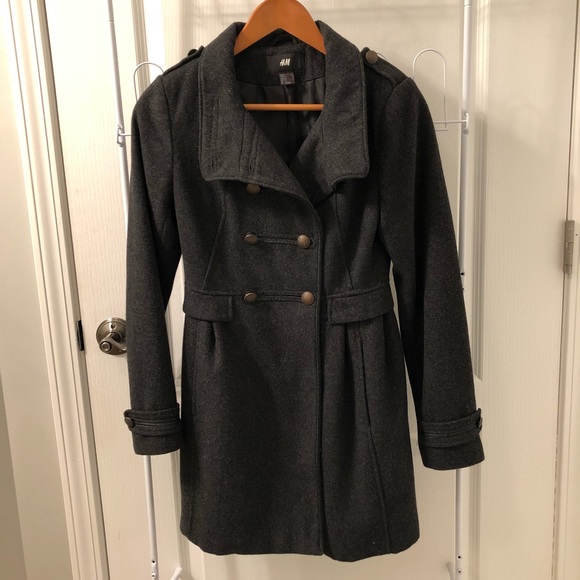 H&M wool military coat - Picture 3 of 7